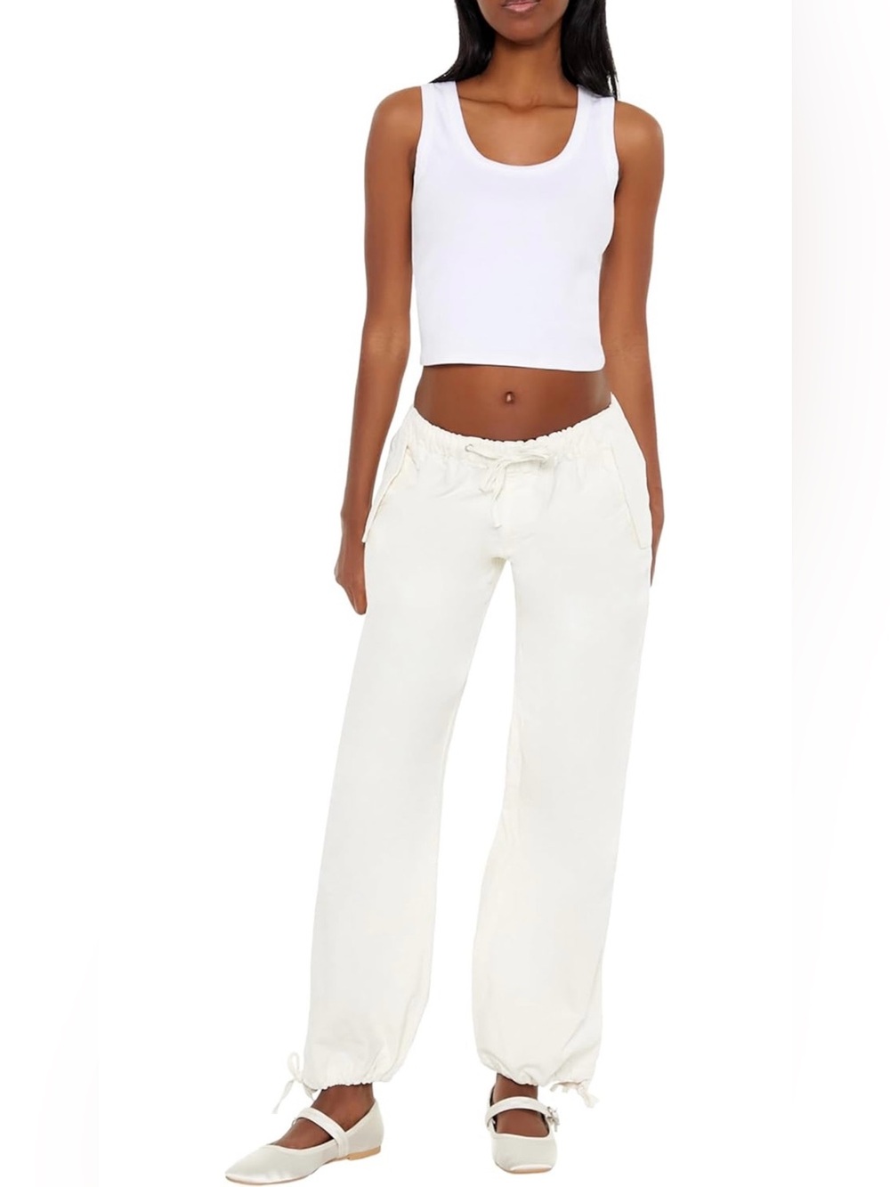 Forever 21 Women's Velvet Drawstring Joggers